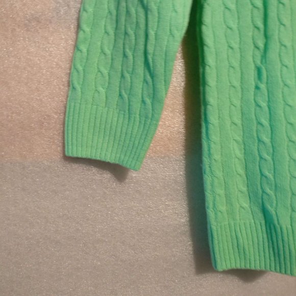 J. CREW COLLECTION Neon 100%CASHMERE L/Sleeve Sweater Knit , XS with MEASUREMENT - Picture 6 of 9